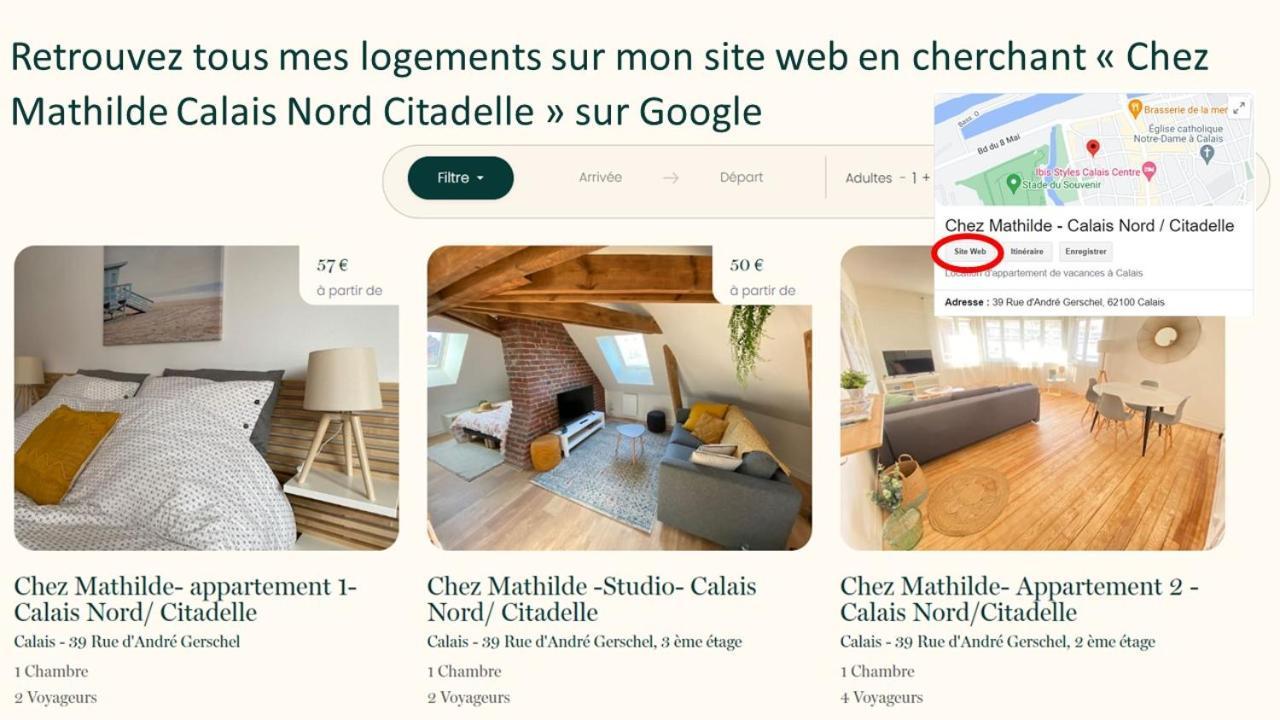 Chez Mathilde Studio Calais Nord Citadelle エクステリア 写真